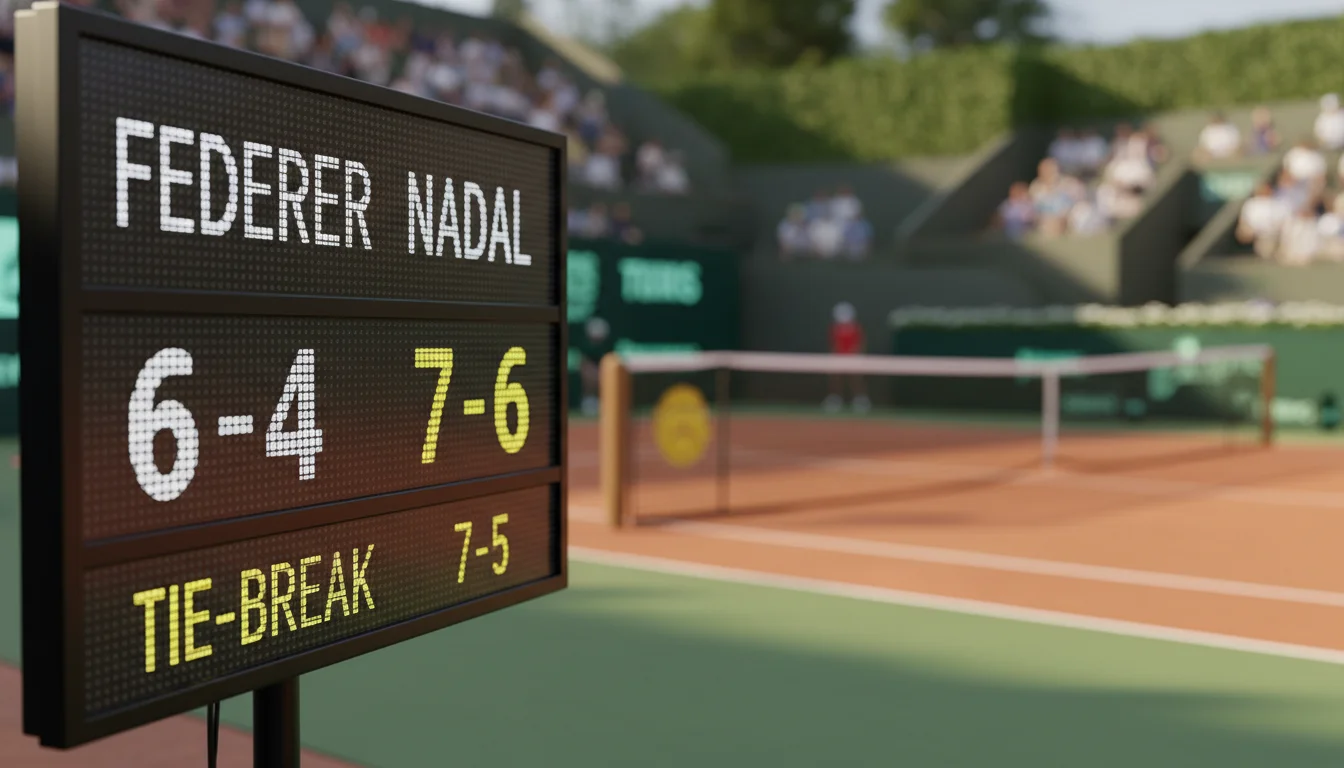 Marcador de partido de tenis con cuotas de apuestas en tiempo real